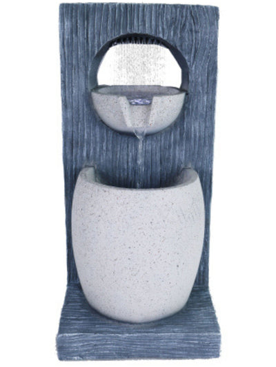 Bight - Rain Curtain with Bowls LED Light Wall Water Feature
