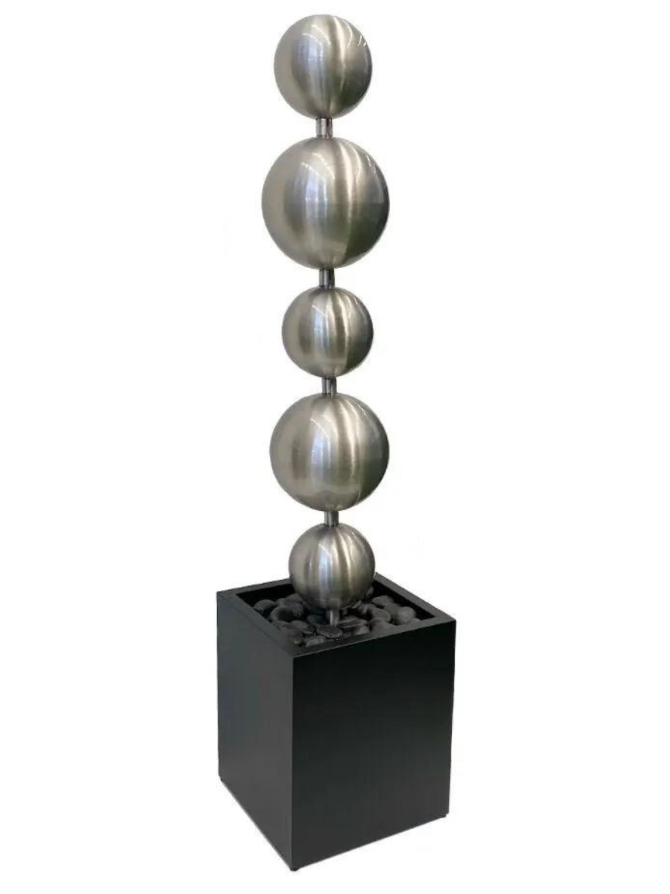 Cove - Stainless Steel Sphere Balls LED Light Water Feature