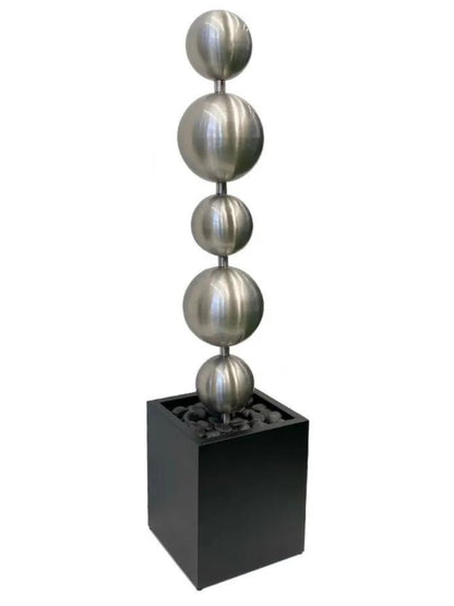 Cove - Stainless Steel Sphere Balls LED Light Water Feature