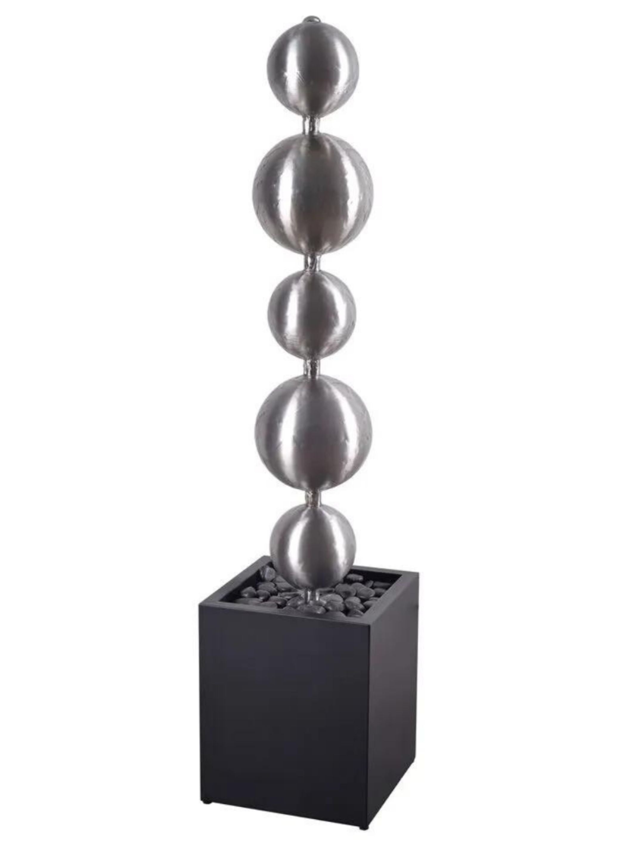 Cove - Stainless Steel Sphere Balls LED Light Water Feature
