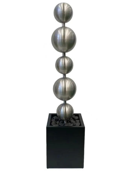Cove - Stainless Steel Sphere Balls LED Light Water Feature