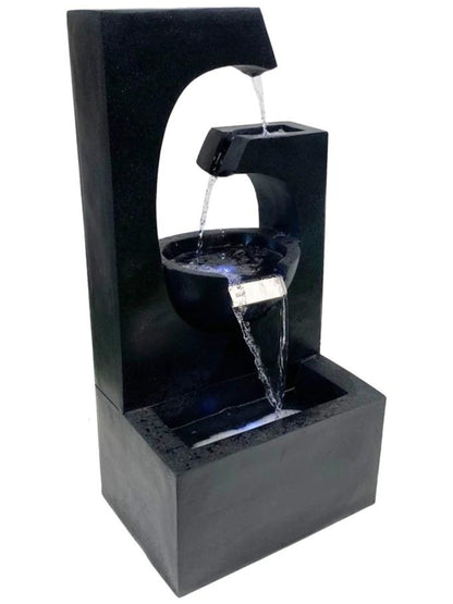 Delta - Cascading 2 Bowls LED Light Water Feature