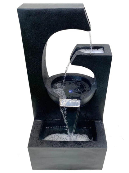 Delta - Cascading 2 Bowls LED Light Water Feature