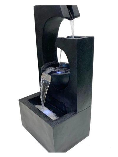 Delta - Cascading 2 Bowls LED Light Water Feature
