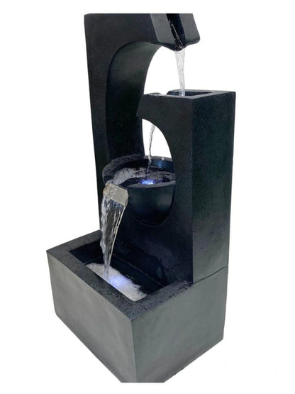 Delta - Cascading 2 Bowls LED Light Water Feature