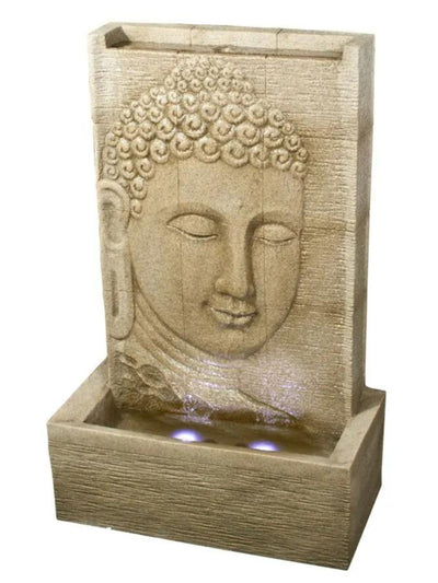 Dharma - Large Buddha Wall LED Light Water Feature