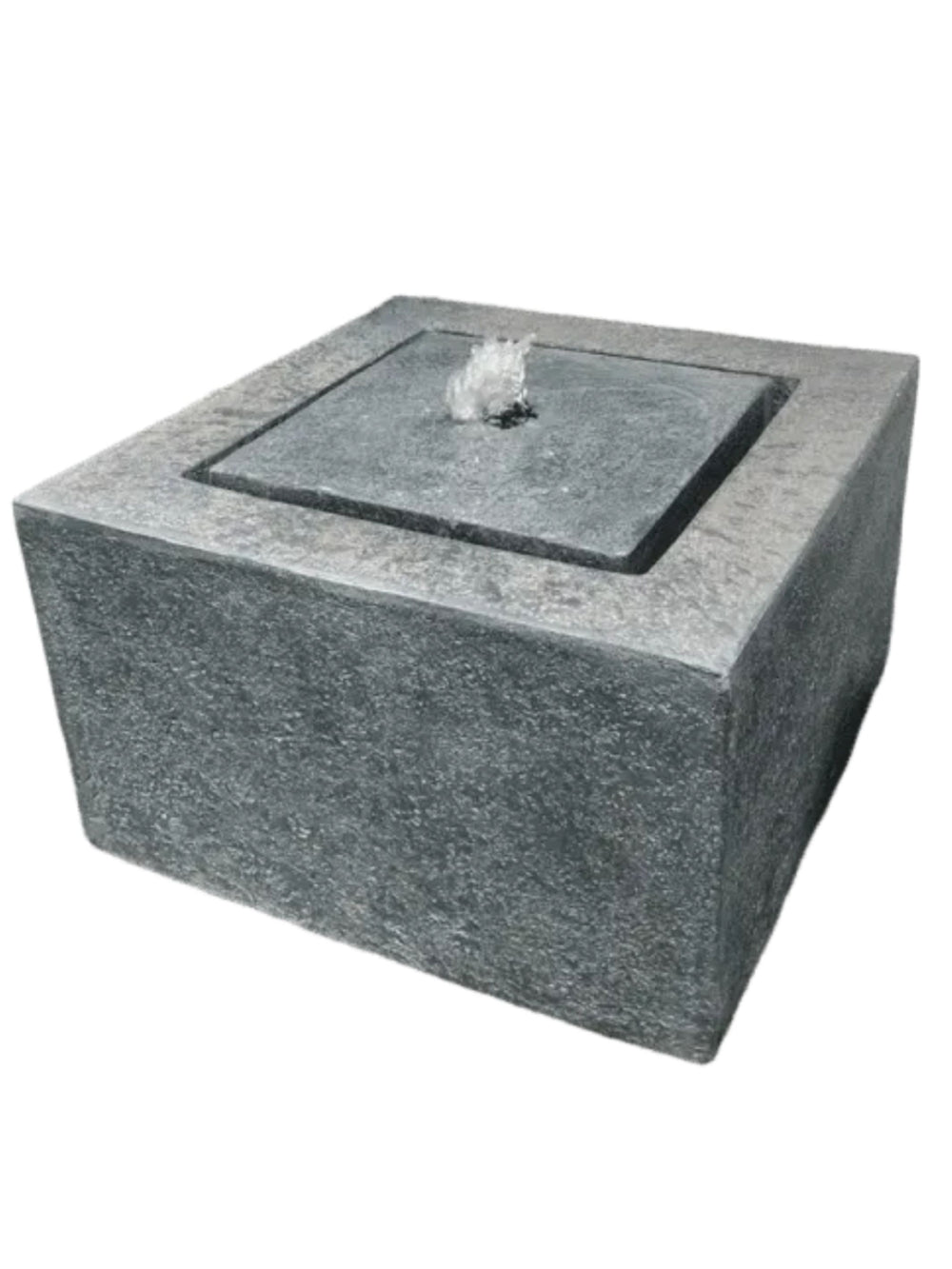 Elixir - Modern Square Bubbler Wall LED Light Water Feature – Water ...
