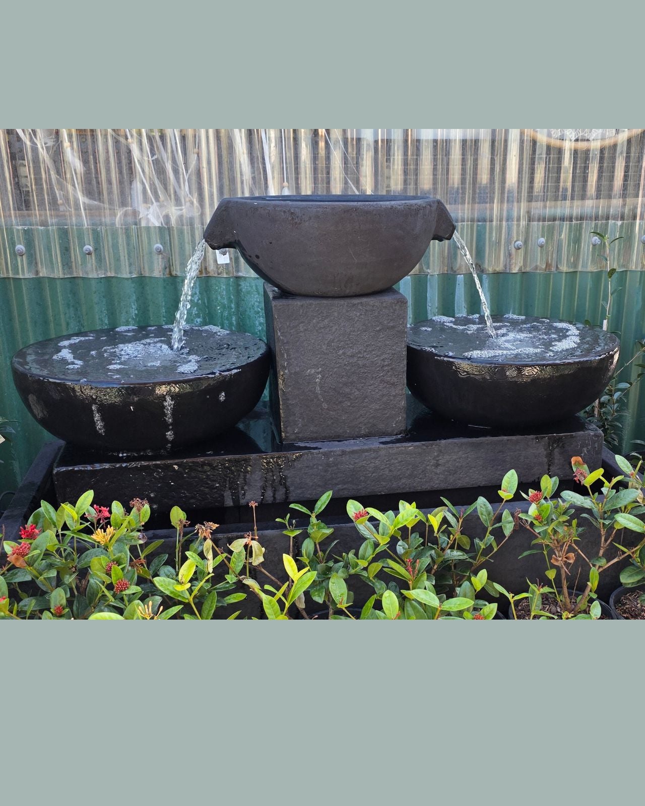 Equinox - Modern Triple Bowl Cascade Water Feature
