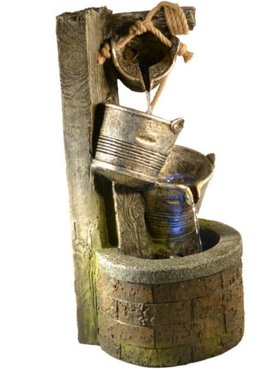 Wishing Well LED Light Water Feature 61cm