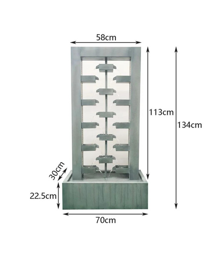 Fluxion - Modern Wall LED Light Water Feature