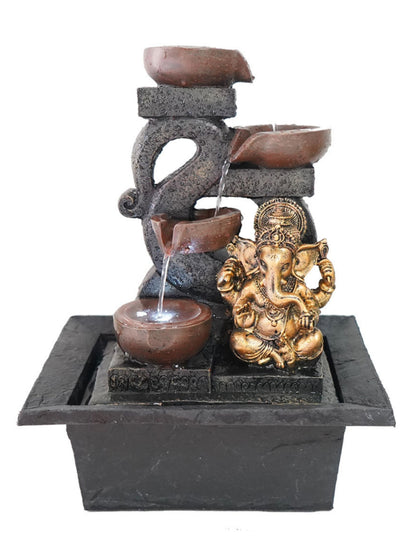 Kapi - Ganesha Bowls Lighting Water Feature Fountain 40cm