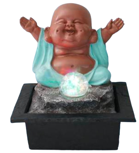 Laughing Buddha Tabletop Water Feature 