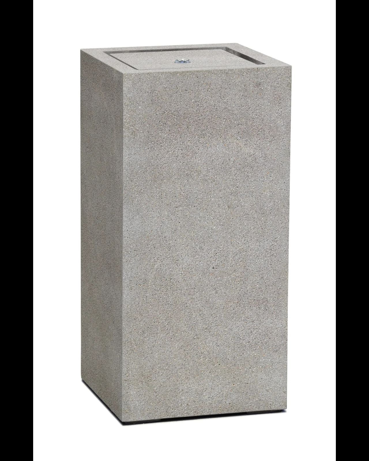 Modern Stone-Look Cylinder LED Lighting Water Feature Fountain