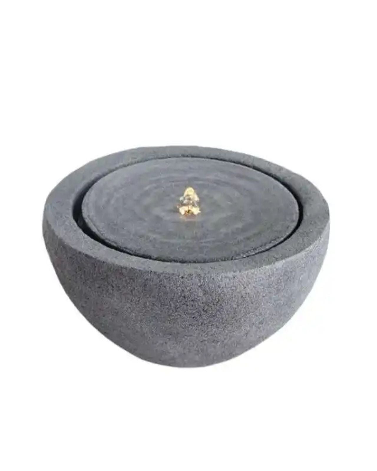 Modern Wide Bowl Round Basin LED Lighting Water Feature Fountain