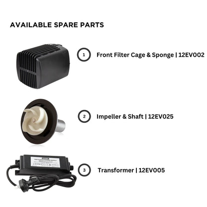 PondMAX EV1910-DC (12V) Low Voltage Fountain & Pond Pump 1800LPH