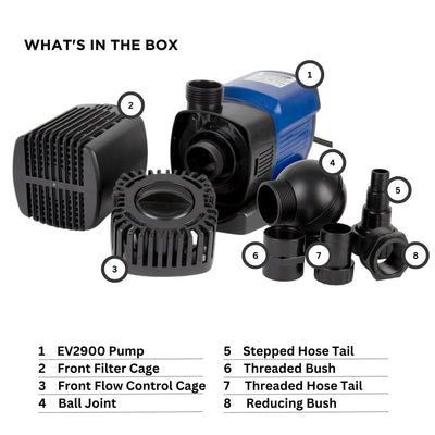 PondMAX EV2900 Water Feature & Pond Pump 3000LPH 220-240V