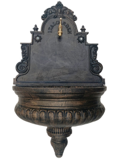 Revet - Large Cast Iron Wall Water Feature 98cm