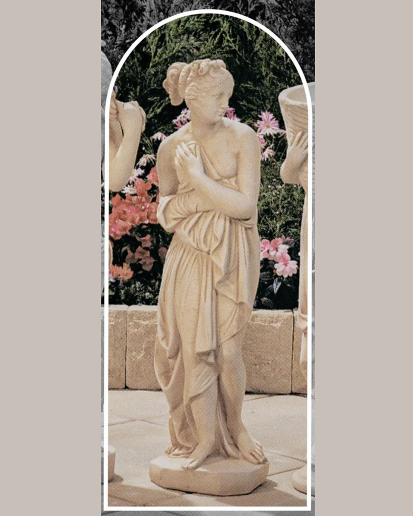 CREEDWOOD Sculpture En Bois Flotté Solea Sur Socle 80cm - Décoration Naturelle Unique