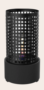 Tenderflame Camps Bay Black Freesta Steel Tabletop Fireplace