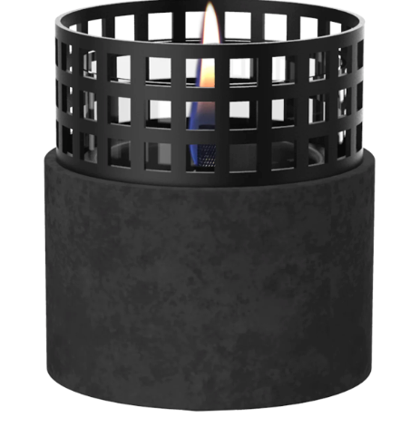Tenderflame Signal Hill Black Freestanding Steel Tabletop Fireplace