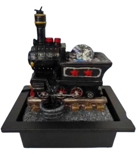 Steam Train Tabletop Water Feature