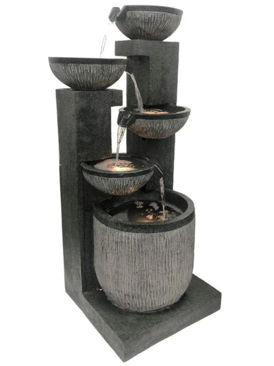 Swale - 5 Bowl Cascading LED Light Water Feature