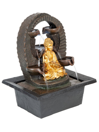 Upaya - Buddha LED Light Tabletop Water Feature 39cm