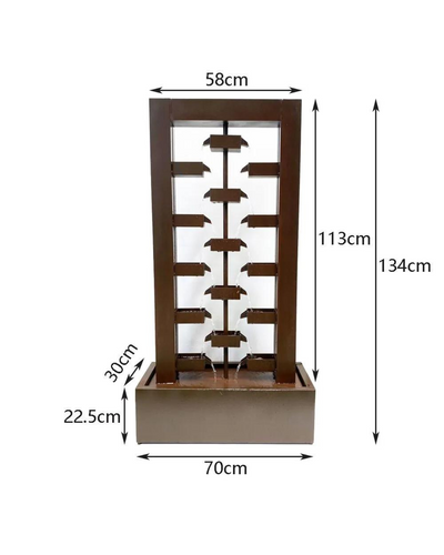 Verity - Modern Wall LED Light Water Feature