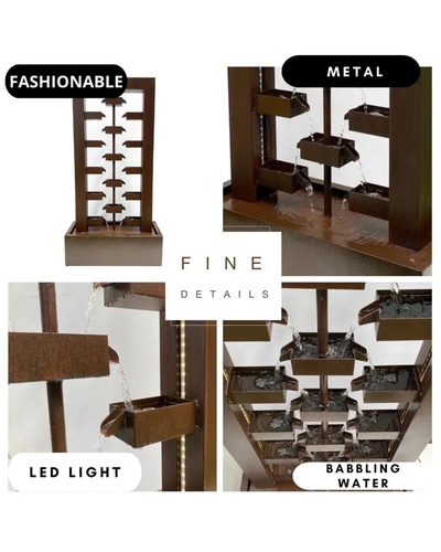 Verity - Modern Wall LED Light Water Feature