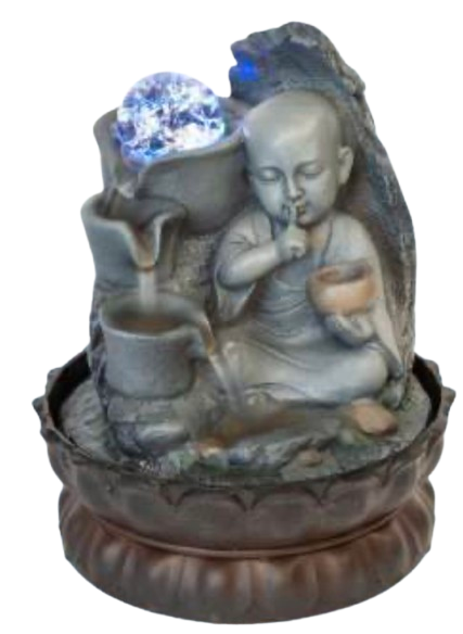 Zen Monk Tabletop Water Feature