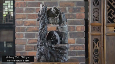 Wishing Well LED Light Water Feature 63cm