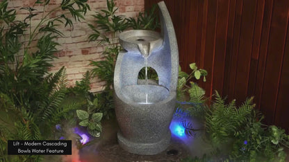 Lilt - Modern Cascading Bowls Water Feature