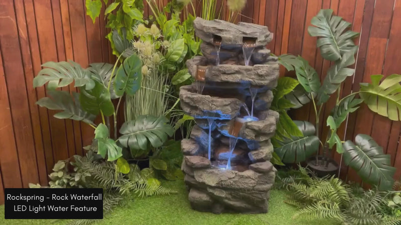Rockspring - Rock Waterfall LED Light Water Feature