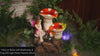 Fairy on Rocks with Mushrooms & Frog LED Light Water Feature 42cm