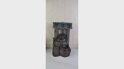 Wishing Well LED Light Water Feature 39cm