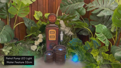 Petrol Pump LED Light Water Feature 52cm