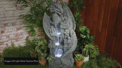 Dragon LED Light Water Feature 93cm