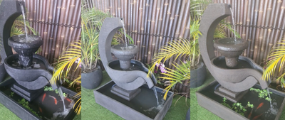 Suwung - Balinese Concrete Verona Bowl Pond Water Feature