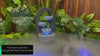 4 Tier Bowls inside Oval LED Light Wall Water Feature 50cm