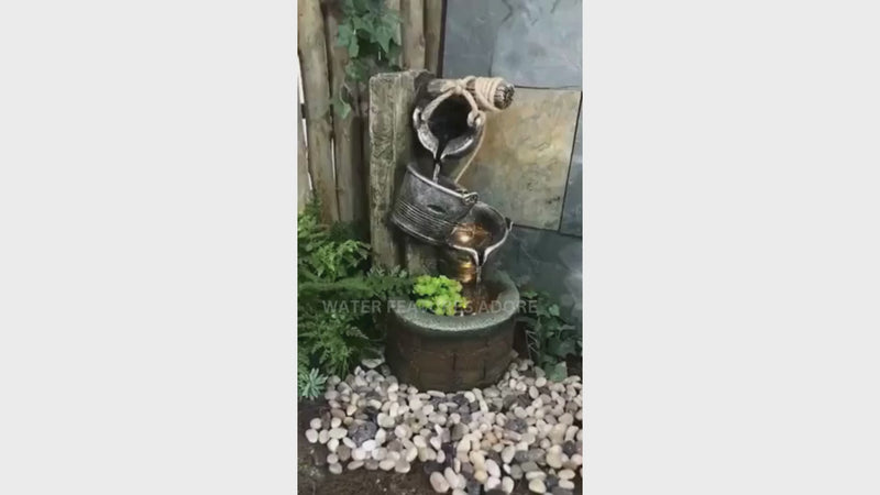 Wishing Well LED Light Water Feature 61cm