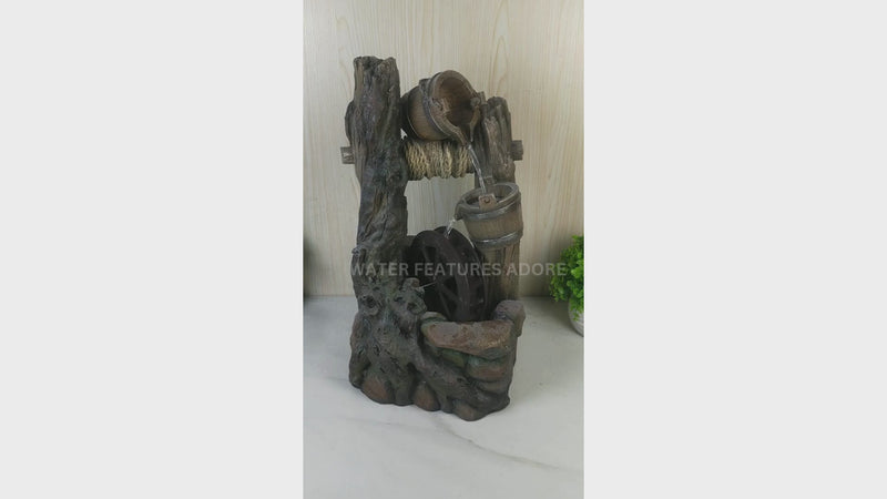 Wishing Well LED Light Water Feature 63cm