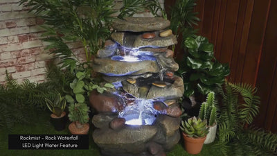 Rockmist - Rock Waterfall LED Light Water Feature