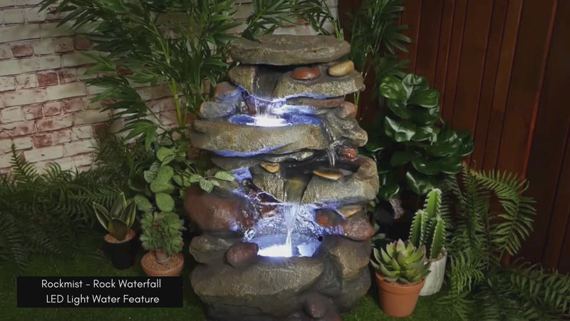 Rockmist - Rock Waterfall LED Light Water Feature