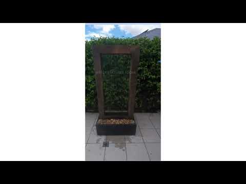 Rivara - Modern Granite Slate Rain Curtain Shower Water Feature