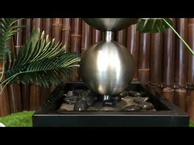 Cove - Stainless Steel Sphere Balls LED Light Water Feature