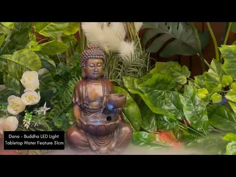 Dana - Buddha LED Light Tabletop Water Feature 31cm