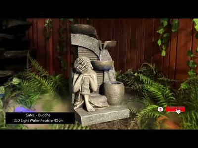 Sutra - Buddha LED Light Water Feature 42cm