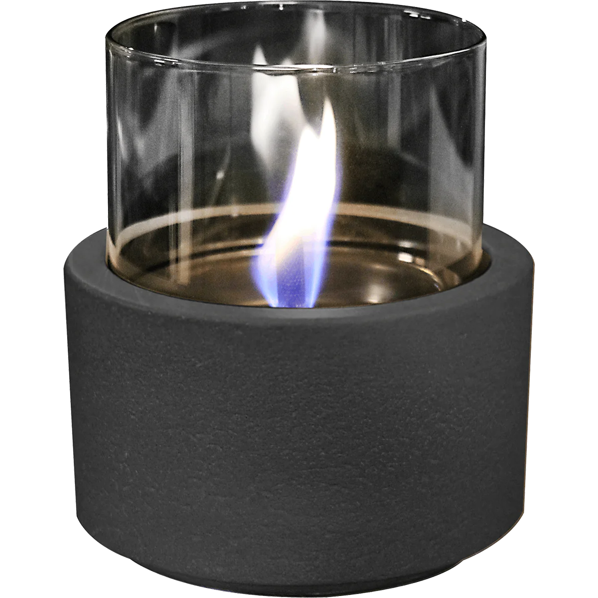 Tenderflame Lilly Lotus 12 Black MgO Ceramic Tabletop Fireplace