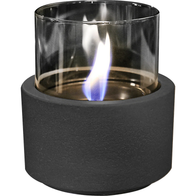 Tenderflame Lilly Lotus 12 Black MgO Ceramic Tabletop Fireplace