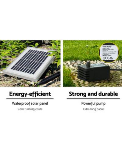 "Tides"- Cascading LED Solar Water Fountain